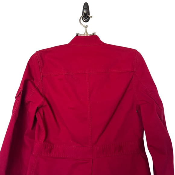 Vintage  Ralph Lauren Dry Goods Jean Jacket Red Size Small - Picture 8 of 10